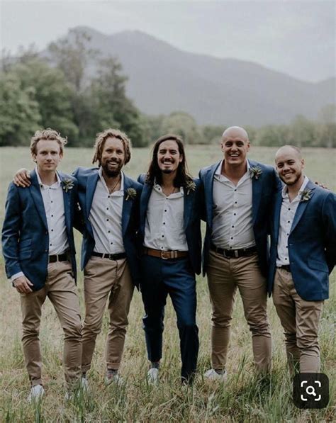 Casual Groomsmen in 2024 | Groomsmen attire khaki, Casual groomsmen attire, Casual groomsmen