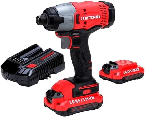 Craftsman V Cordless Impact Driver Kit Inch Batteries And