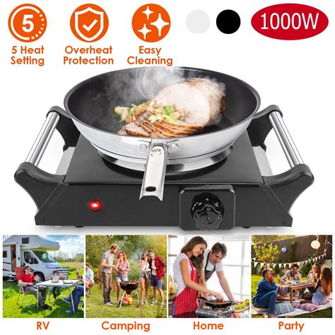 Electric Countertop Stove Teqhome Single Burner Hot Plate W Portable Coil Heating Hot Plate