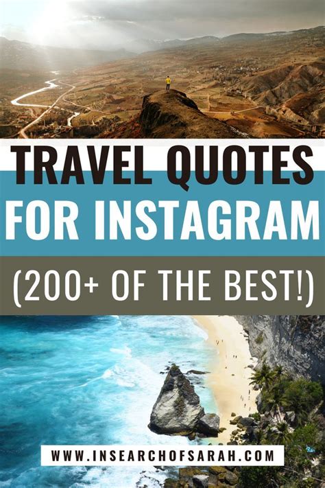 Best Travel Quotes And Captions For Instagram Artofit