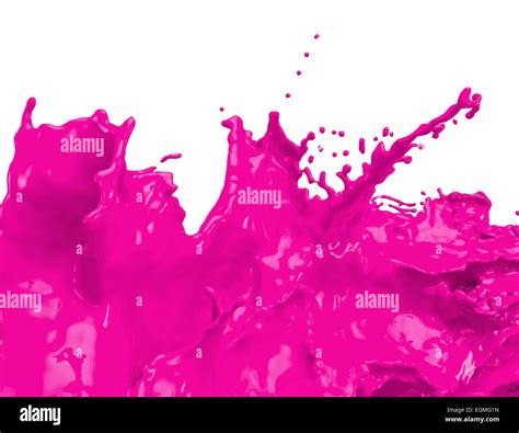 Hot Pink Paint Splatter Stock Photo Alamy