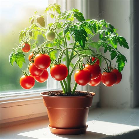 Cherry Tomato Plant With Root Under The Ground Background Beautiful