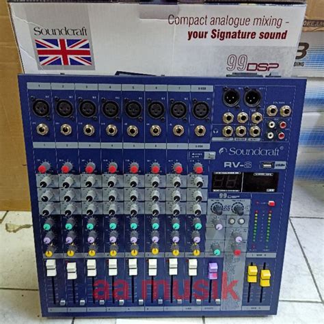 Jual Mixer Audio Soundcraft Rv Full Mono Dsp Rv Shopee Indonesia