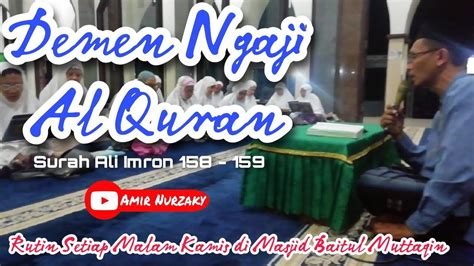 Surah Ali Imron Ayat Santri Kawak Murojaah Masjid Baitul