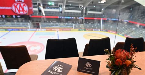 Neues Angebot Skyboxen für einzelne Spiele EC KAC Klagenfurt Eishockey