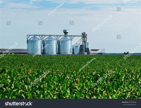 101 Grain Corn Field Set Storage Tanks Images, Stock Photos & Vectors ...