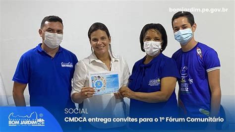 CMDCA entrega convite para o 1ª Fórum Comunitário Prefeitura