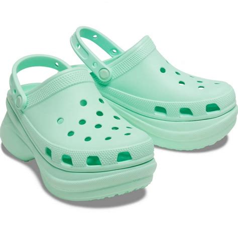 Женские Кроксы на платформе Crocs Classic Bae Clog Neo Mint Pool ...