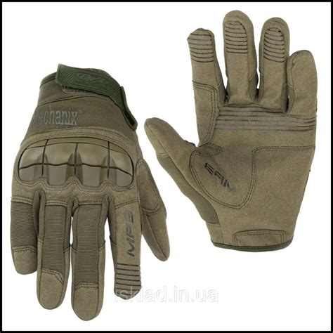 Летние военные армейские перчатки mechanix m pact олива всу зсу ...