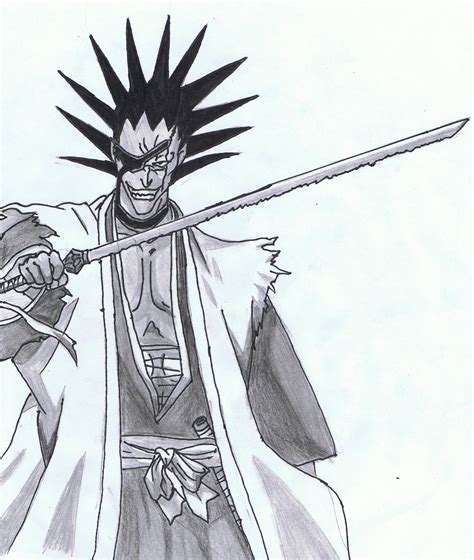 Kenpachi Zaraki Drawing By Rolf Hitsugaya On Deviantart