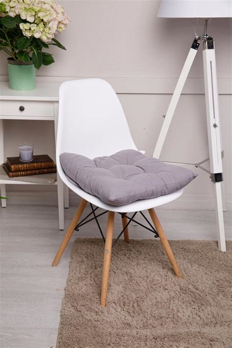 Сидушка на стул с завязками "Мари Санна" рогожка "Грей" – купить за 690 ...