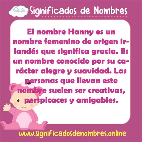 Significado de Hanny APODOS ORIGEN Y MÁS