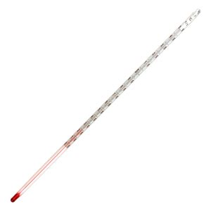 LAB THERMOMETER RED SPIRIT 0-150degC 1.0deg DIV TOTAL 300MM EA