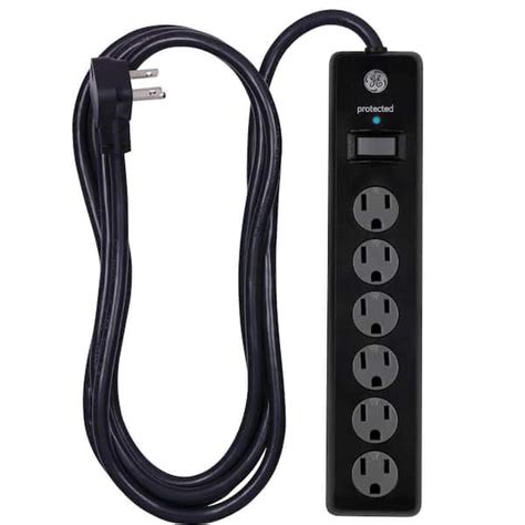 Etokfoks 6 Outlet Power Stirp Surge Protector With Extra Long 10 Ft