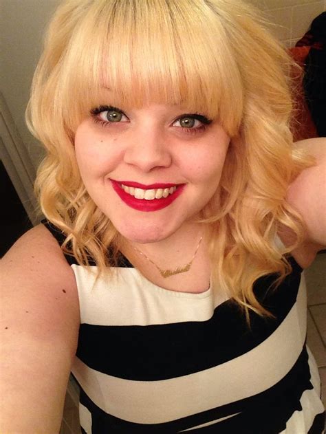 My New Hair Blonde Bangs Bangs With A Bob Makeup Red Lips Work Hairstyles Blonde Bobs