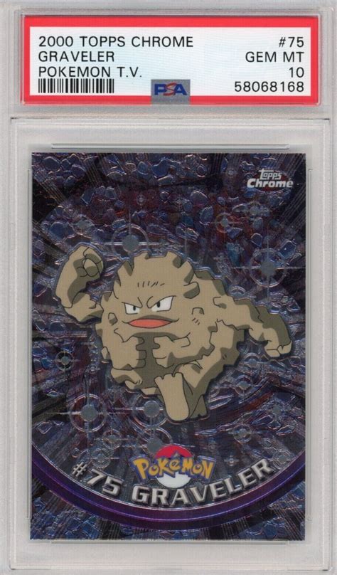 Psa 10 Graveler Holo Topps Chrome Set Pokemon T V 2000 English 75 EBay