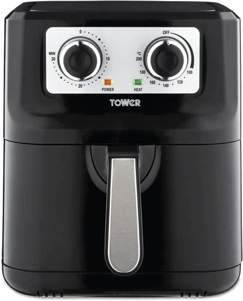 Tower T17131 Vortx 5 In 1 Air Fryer And Grill With Crisper 5 6l 1700w Black Uk