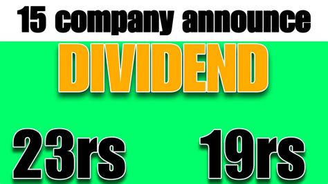 Company Giving Bonus And Dividend Stocks Split Stock Bonus And