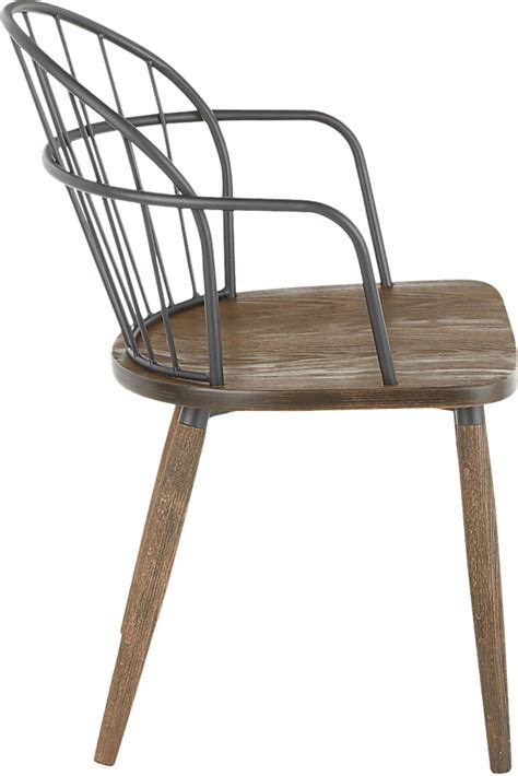 Rochon Walnut Dark Wood Dining Chair | Rooms to Go