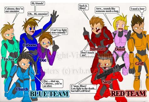 Red VS Blue .:fan art:. by MidNight-Vixen on DeviantArt