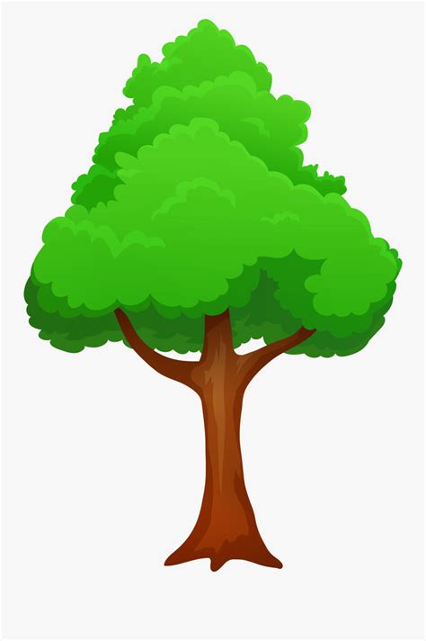 Green Tree Png Clipart Transparent Background Cartoon Tree Free