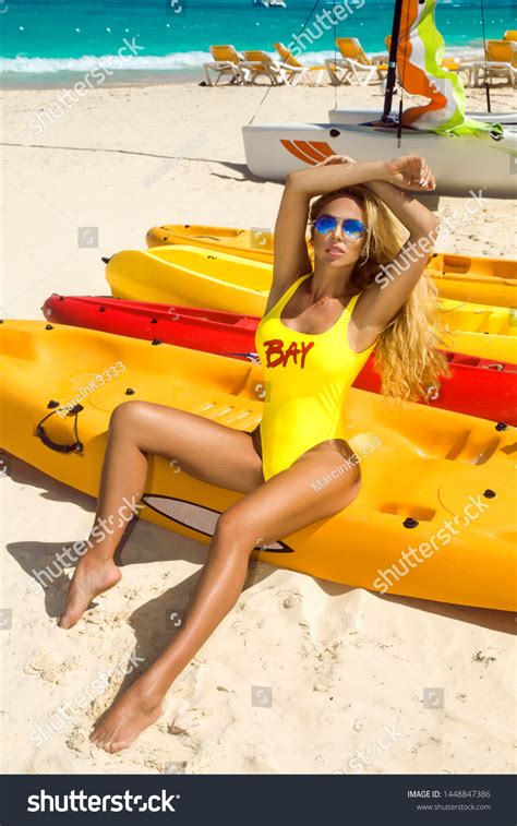 Beautiful Sexy Blonde Model Girl Bikini Stock Photo 1448847386 Shutterstock
