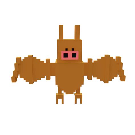 Bat Voxel Bird Royalty Free 3d Assets And Motion Effects Kritrim Vault