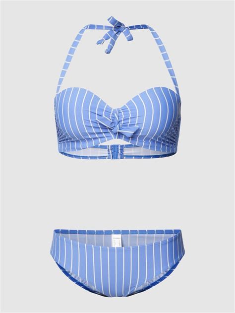 LASCANA Bikini Set Mit Streifenmuster Hellblau Online Kaufen
