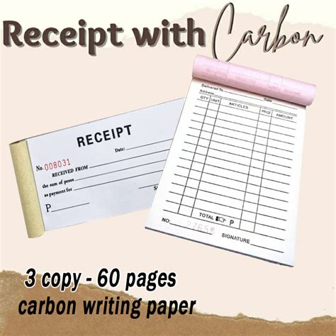 3ply Temporary Receipts With Carbon Resibo Commercial Factory