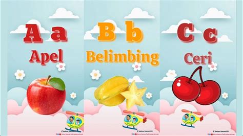 Belajar Huruf Abjad Abc Nama Buah Belajar Anak Sehari Hari 💖 Belajar