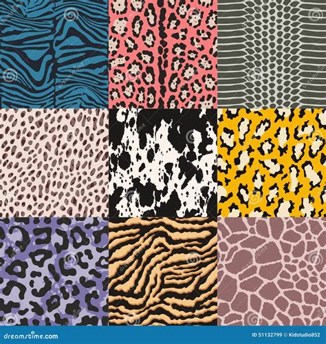 Seamless Animal Skin Pattern Cartoon Vector | CartoonDealer.com #51132799