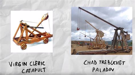 Virgin Cleric Catapult Vs Chad Trebuchet Paladin By Jocat Rvirginvschad