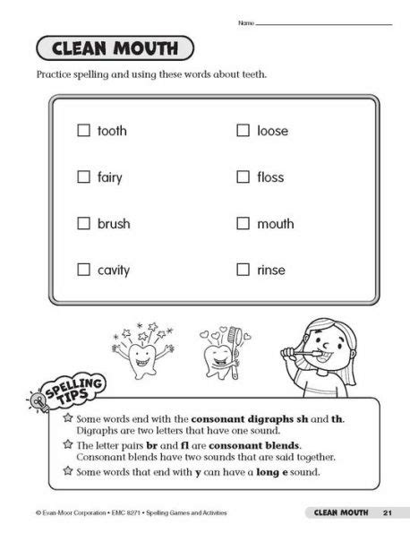 Spelling Games and Activities, Grade 1 Teacher Resource by Evan-Moor ...