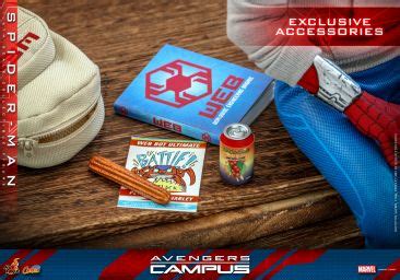 D Exclusive Avengers Campus Spider Man Figure By Hot Toys The
