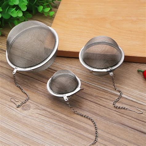 Stainless Steel Tea Filter Tools Pot Infuser Sphere Locking Spice Tea