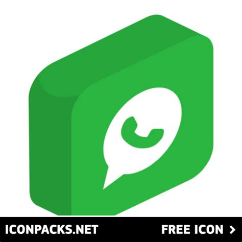 Free 3d Whatsapp Logo Svg Png Icon Symbol Download Image