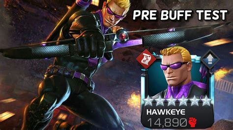 Pre Buffed Hawkeye Testing Nodes Power Control And Compare Marvel Contest Of Champions