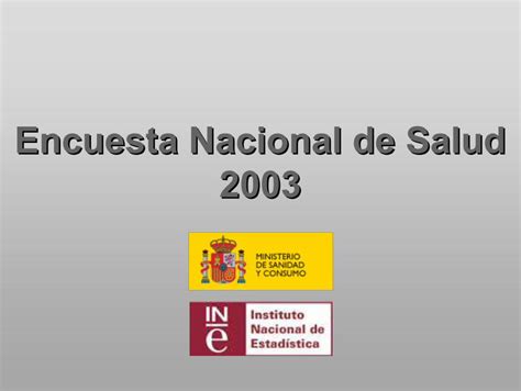 Pdf Encuesta Nacional De Salud 2003encuesta Nacional De Salud 2003 Alimentación Población 1 Y