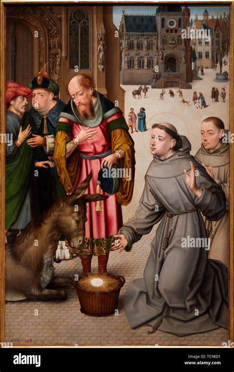 A Miracle Of Saint Anthony Of Padua Ca 1500 Painting By Celestial