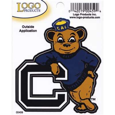 California Golden Bears Logo Decal- Vintage Logo- 3.5" x 3.5"