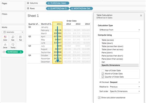 Tableau Calculations