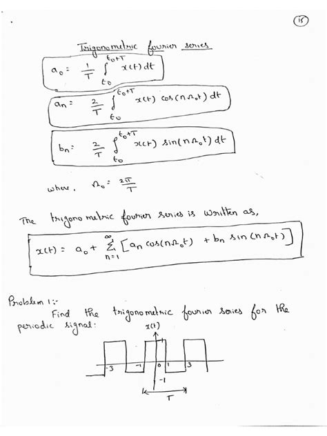 Unit 2 Trigonometric Fourier Series Pdf