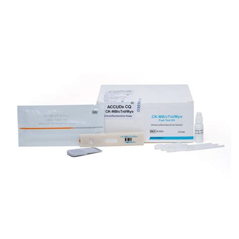 Accudx Cq Triple Marker Ck Mb Ctni Yo Rapid Test Kit Pack Of Tests