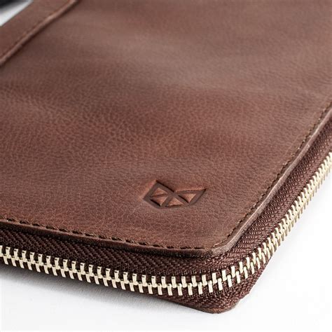 Handmade Passport Holder Wallet · Brown by Capra Leather