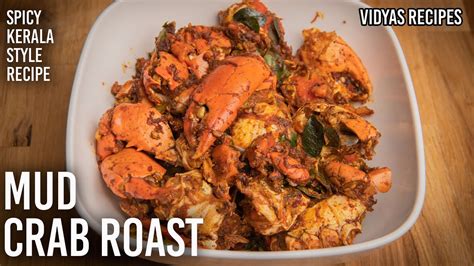 CRAB ROAST RECIPE IN MALAYALAM Kerala Style Mud Crab Njandu Roast