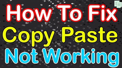 How To Fix Copy Paste Not Working Windows Youtube