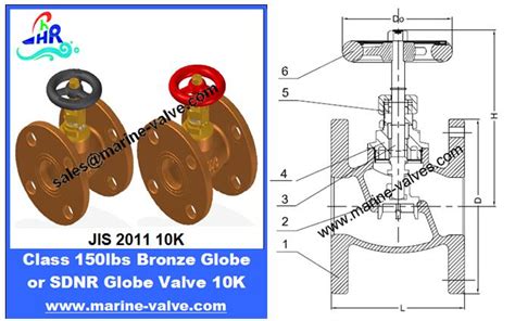 Jis B K K Marine Cast Bronze Lbs Sdnr Globe Valve Qingdao