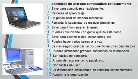 Que Beneficios Se Tiene Al Usar Una Computadora