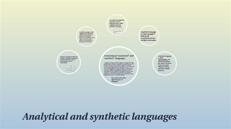 Analytical and synthetic languages by Nadya Matchak on Prezi