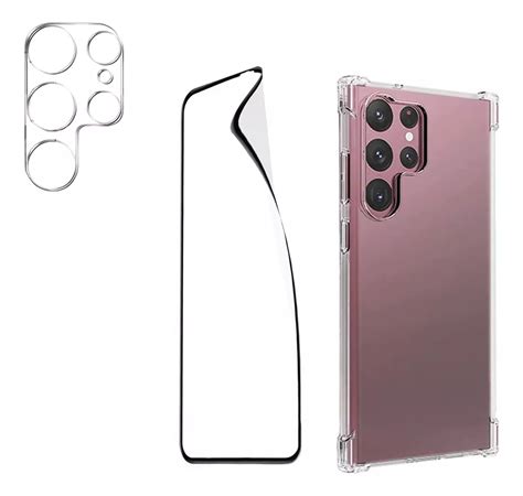 Ripley Kit Carcasa Para Samsung S23 Ultra Hidrogel Glass Camara